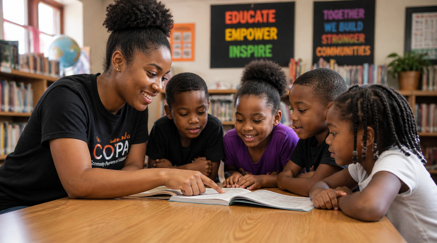Black Student and Teacher